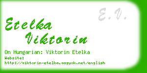 etelka viktorin business card